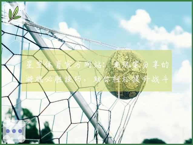 星空体育官方网站：老玩家分享的游戏必胜技巧，助你轻松提升战斗力！